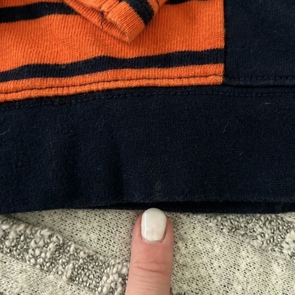 Crazy 8 Orange and Blue Striped Knit Long Sleeve Sweater - 3-6 Months - Picture 9 of 9